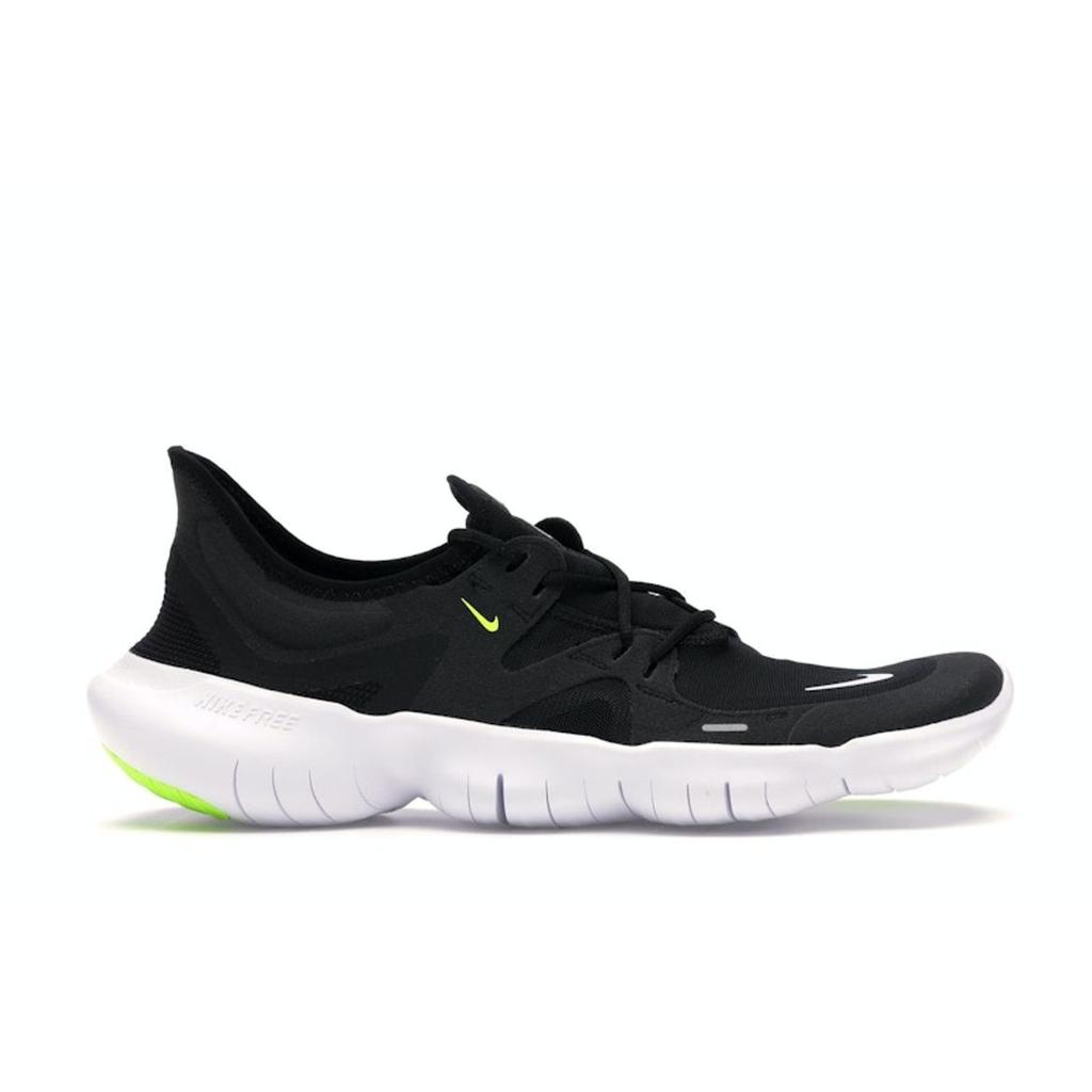 Nike Free RN 5.0 Black Men Sneakers White Anthracite Volt AQ1289-003