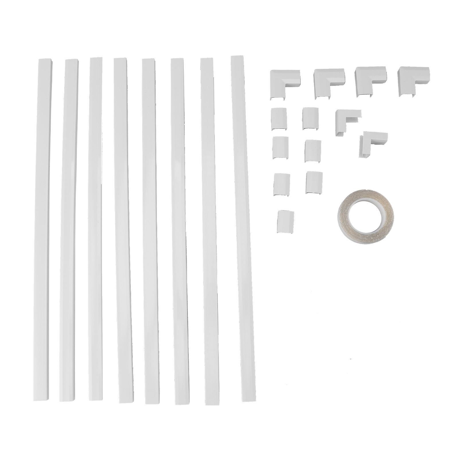 

Cord Hider Stylish Cord Cover Raceway Kit Cable Concealer for TV Office 15.75x0.59x0.35in