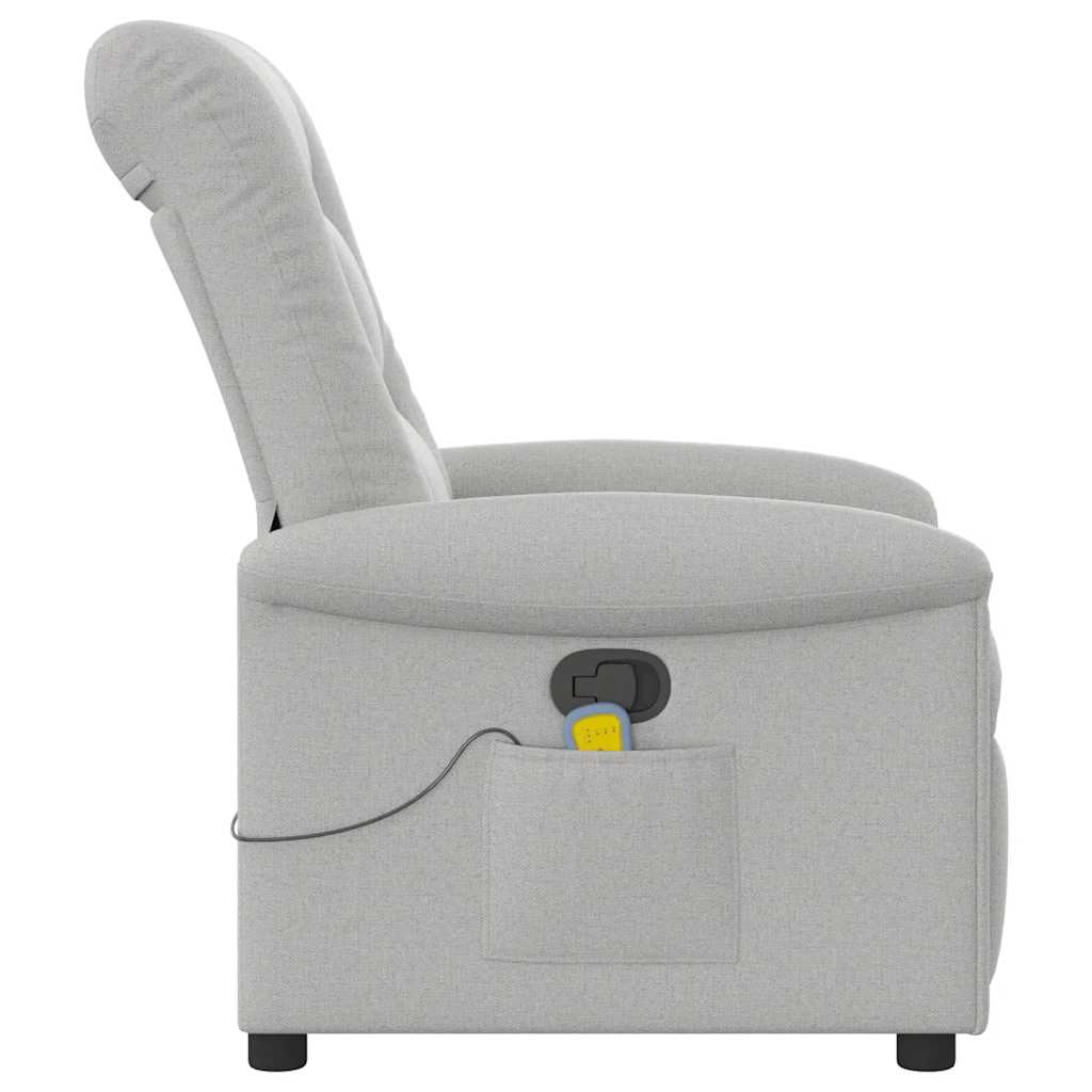 Massage Chair Cloud Grey Fabric