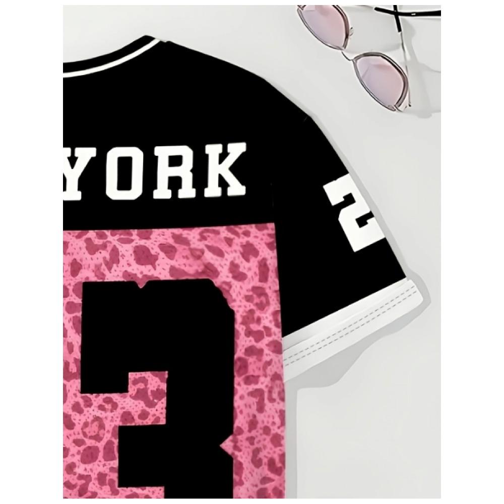 Summer best-selling fashion trend digital 23 printed T-shirt, personalized sportswear for women and children