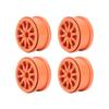 4 Satz 2,2 Zoll Felge Nylon RC Auto Felge für Axial SCX10 Wraith RR10 110 RC Autos Orange