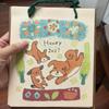 2027 Nepal Calendar Dog Doodle Illustration Desk Calendar Small Animal Monthly Calendar, Decorative Hanging Ornament Gift