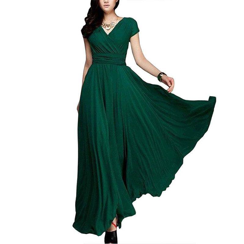 

Женское длинное формальное вечернее выпускное платье подружки невесты шифоновое бальное платье коктейльное S