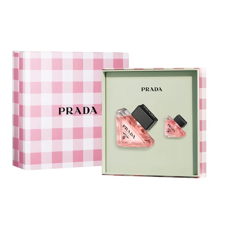 Prada My Unpredictable Classic Парфюмерная вода Цветочный аромат EDP Амбра Апельсиновый цвет 50 мл + 7 мл оранжевый
