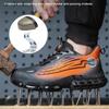 Men's Safety Shoes Air Cushion Work Boots Safety Steel Toe Shoes Slip-Resistant Puncture Proof Lightweight Protective Shoes