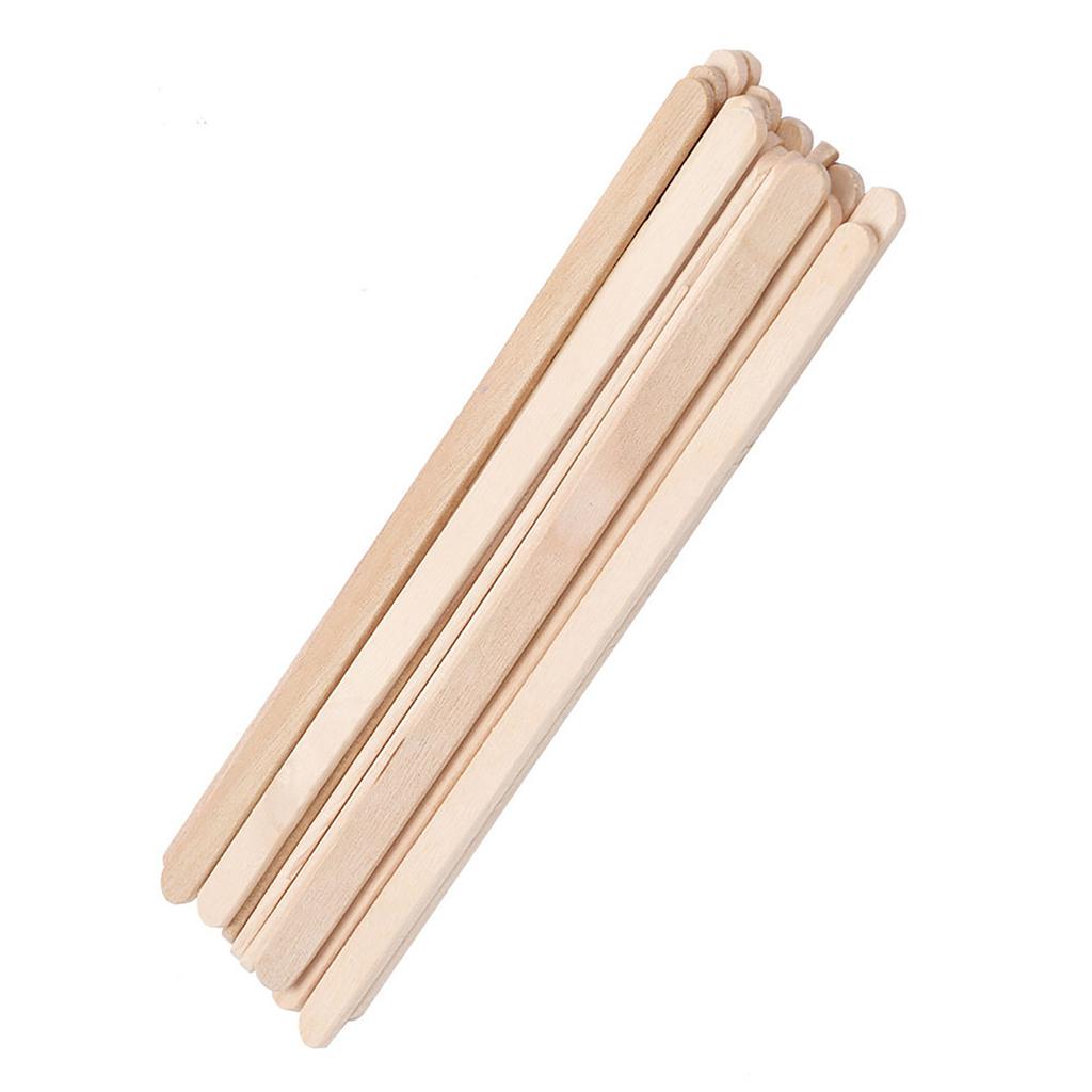 100Pcs Bag Disposable Wooden Depilatory Wax Applicator Stick Spatula Hair Removal Tools