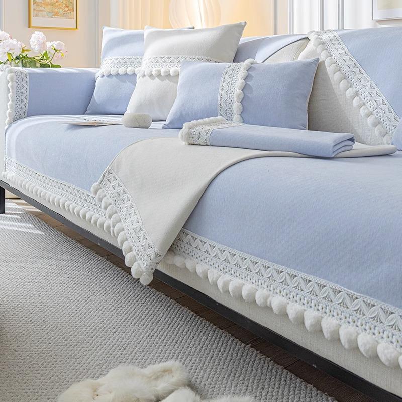 

Подушка для дивана Shanier, легкий кремовый ветер, новый универсальный всесезонный чехол, тканевое полотенце, противоскользящая подушка для сиденья 70*70cm