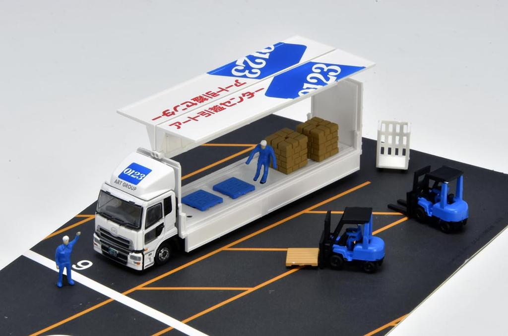 Die LKW-Sammlung LKW-Sammlung Logistikstandort Wing Van Set C Art Umzugszentrum Dioramabedarf