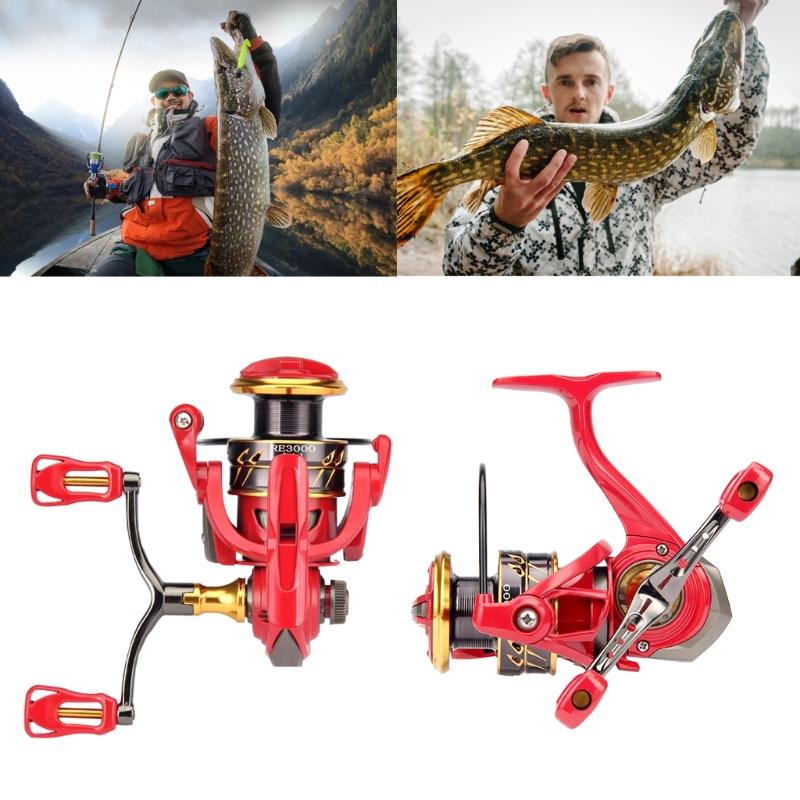 Fishing Reel Double Rocker Arm Fishing Reel Handle Rocker Arm Grip for Baitcasting Reel, Spinning Fishing Reel Handle