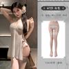 Sexy Lace New Chinese Style Cheongsam Nightdress Side See-through Slit Exposed Buttocks Dress Elegant Fashion Sexy Women P12Q