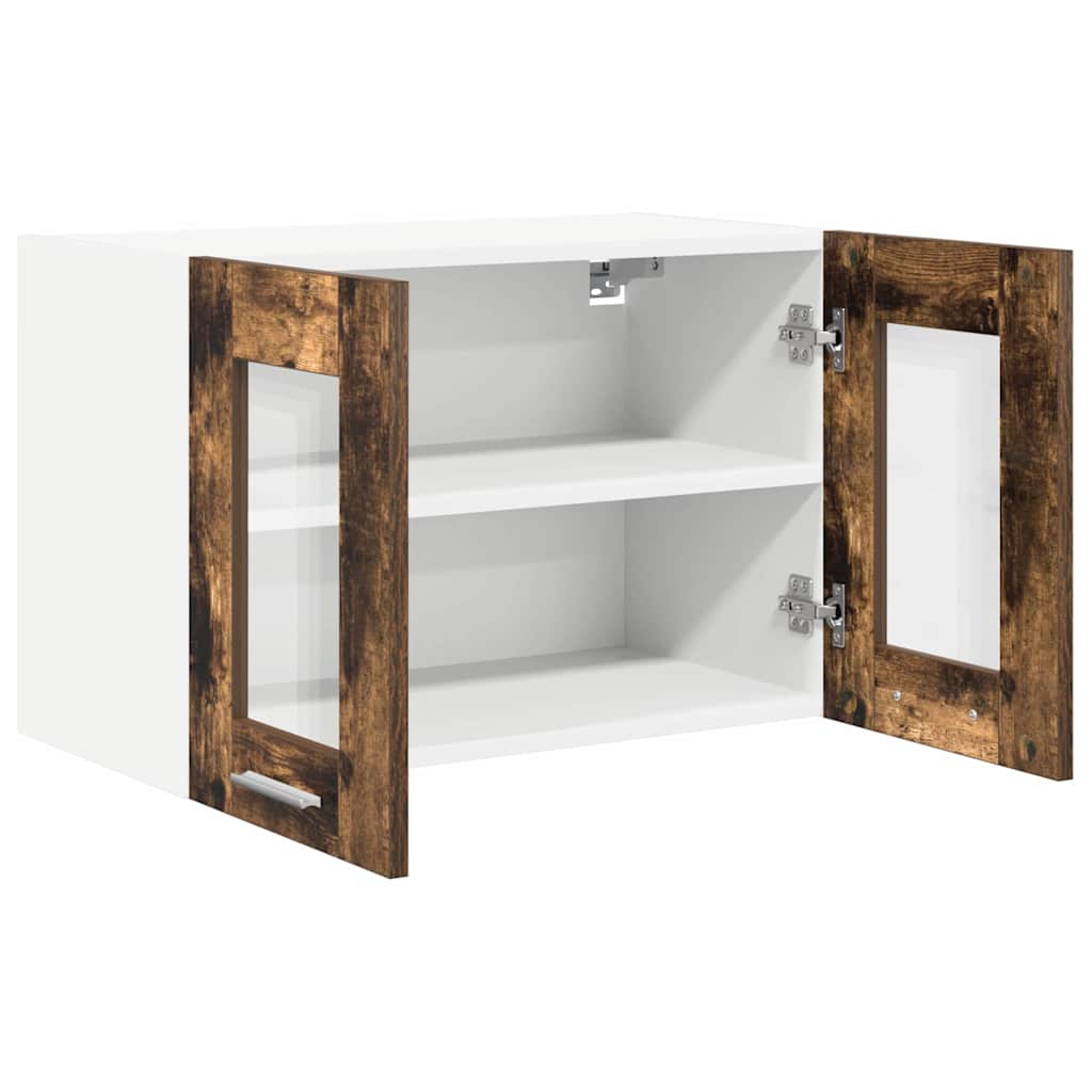 Wall Mounted Cabinet Smoked Oak Finish 60 x 31 x 40 cm Engineered Wood