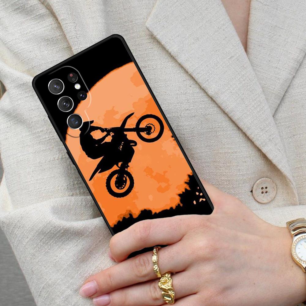 Moto Cross Motorcycle Sports Cell Phone Case for Samsung Galaxy S26 Ultra S25 S24 S23 S22 S21 S20 Note10 Cover