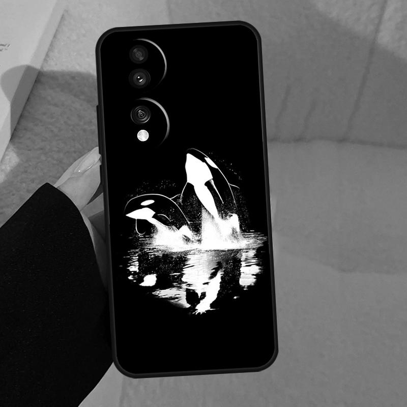 Killer Whale Orca For Honor Magic 7 Pro 5 6 V5 Case For Honor 200 400 50 70 90 Lite X8a X8b X9a X9b X9c Cover
