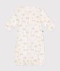Printed romper A0AUP 3 months 60cm [Petit Bateau] 2-way Off-white/Gray