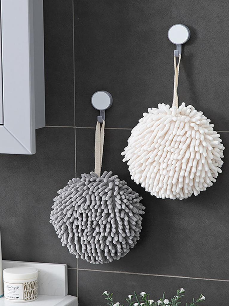 1pc Quick-Drying Hanging Kitchen & Bathroom Hand Towel - Soft & Absorbent Home Accessories