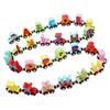 27pcs Wooden Alphabet Train Toys Early Educational Edge Polished Colorful Letter Train for Toddler