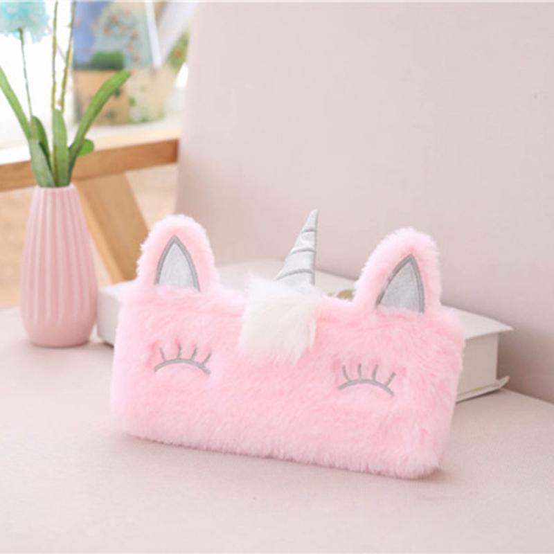 Peluche Unicorno Adorabile Astuccio Licorne Kawaii Ragazze Estuche Para Lpices per Trousse Astuccio Tela Scolastica School Cartuchera Alta Qualità