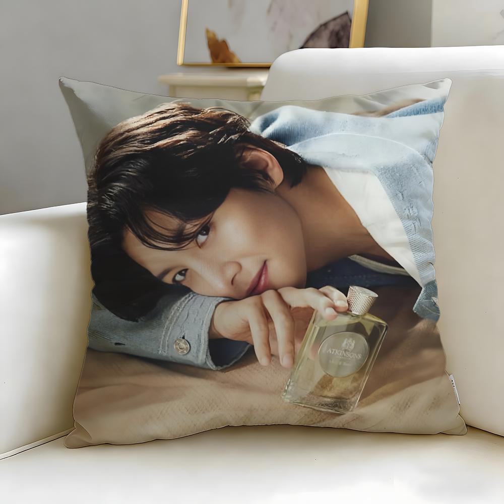 popular actor Ji Chang Wook Cushion Cover Soft & Easy-Wash Pillow Case – Versatile for Couch, Bed, Travel and Office