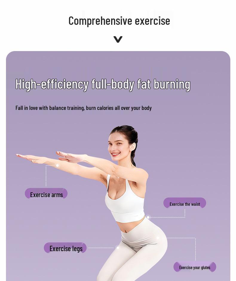 Grenzüberschreitender halbkreisförmiger Balanceball für Pilates, Core-Training und Yoga
