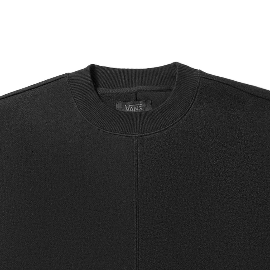 Vans Solid Color Loose Pullover Sweatshirt Unisex Tops Black VN000F2MBLK