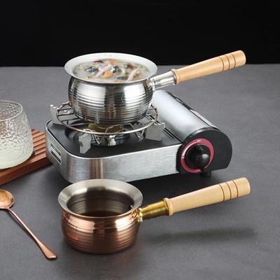 Japanischer Kochtopf mit langem Holzgriff, Mehrzweck-Milchnudeln, Pastatopf, Herdtopf