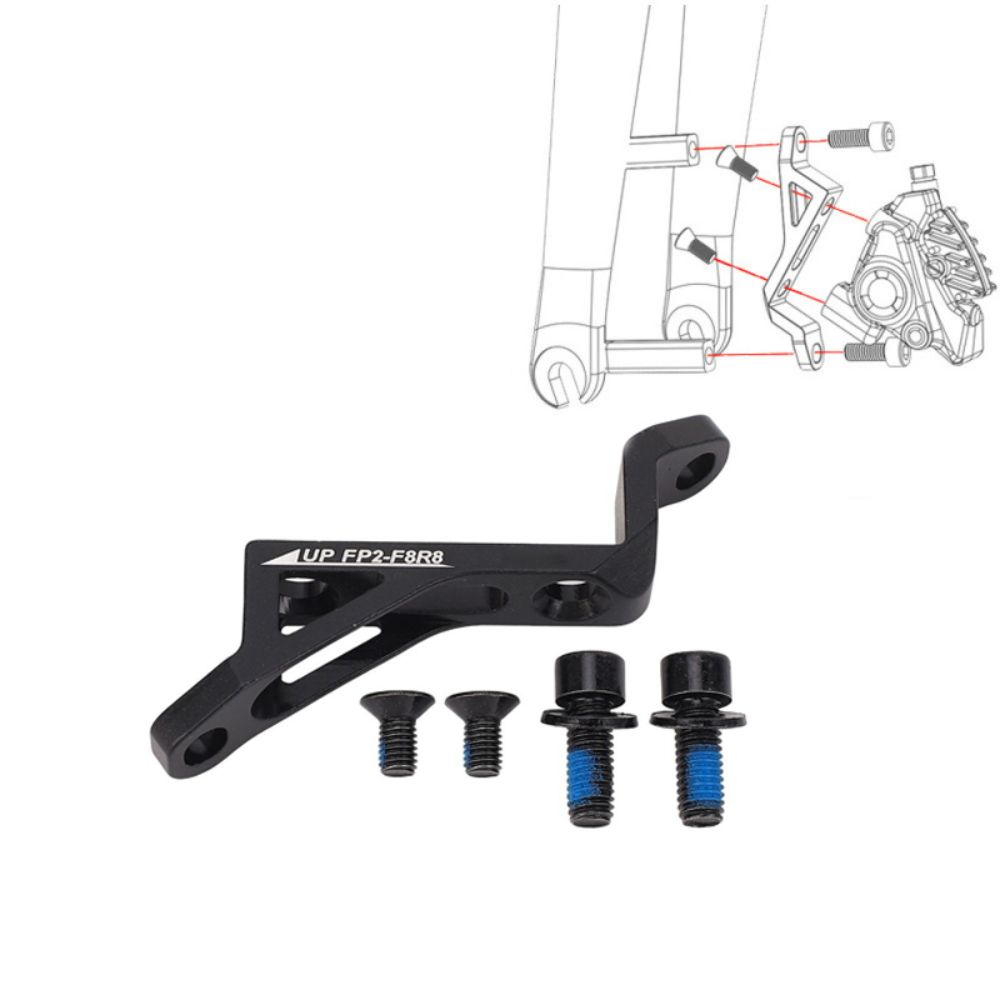 Black Disc Brake Adapter Front Rear Disc Brake Caliper Rotor Adapter Bike Maintenance
