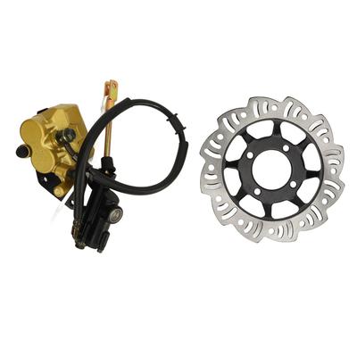 Pinza Freno a Disco Idraulico Posteriore Gruppo Pompa Freno con Set Dischi Freno per CRF50 CRF70