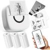 Mini Printer Sticker Thermal Printer with 3 Rolls Paper, Bluetooth Portable Phone Print Pods,Study Sticker Maker for Pictures, Photos, Journals, DIY,