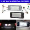 2Pcs LED Lights License Plate Light For Mini Cooper R56 R57 R58 R59 Built-In CAN-bus Resistor Error Free Waterproof 6000K White