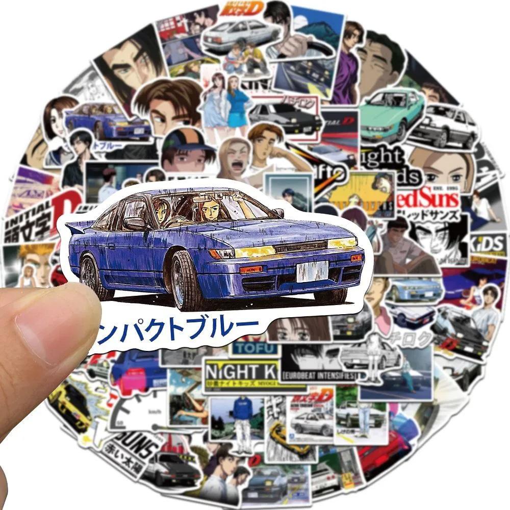 10/30/50pcs Initial D Japanese Anime Stickers Cool Cartoon Decals DIY Skateboard Phone Notebook Classic Manga Sticker Decoration
