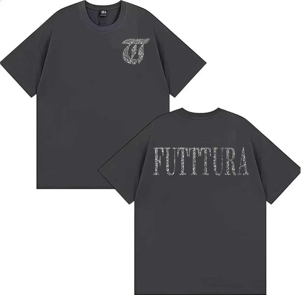 Singer Tini Stoessel Futtura Album Logo Tshirt Men's Women Clothing Harajuku Aesthetic T-shirts Casual High Quality Cozy T Shirt