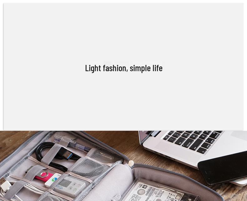 Multifunctional Mobile Accessories & Storage Bag for Phones, USB Drives, Power Banks, and Cables