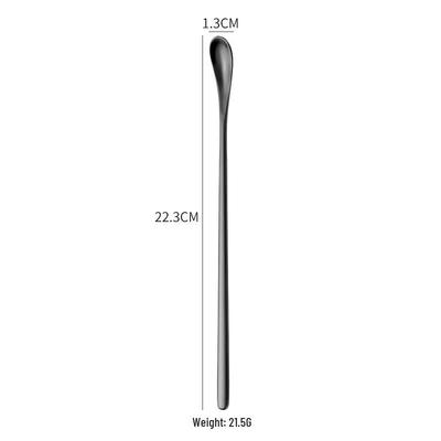 RuHan Stainless Steel Long-Handle Cocktail & Ice Cream Spoon