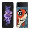 Pop Art Drawing Ideas Fish Phone Case For Samsung Z Flip 7 6 5G Galaxy Z Flip 5 4 3 Black Hard Cell Cover Luxury PC Shell Coque