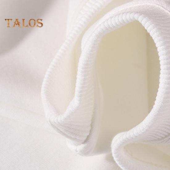 Unisex Fall Winter Sweatshirt Round Neck Long Sleeves Elastic Thread Cuff Pure Color Thermal Bottoming Top Basic Clothes Spring Top