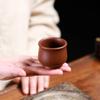 2 Pcs/set 60ML Authentic Yixing Purple Clay Teacup Handmade Meditation Cup Travel Tea Bowl Pu'er Master Tea Cup Chinese Tea Set