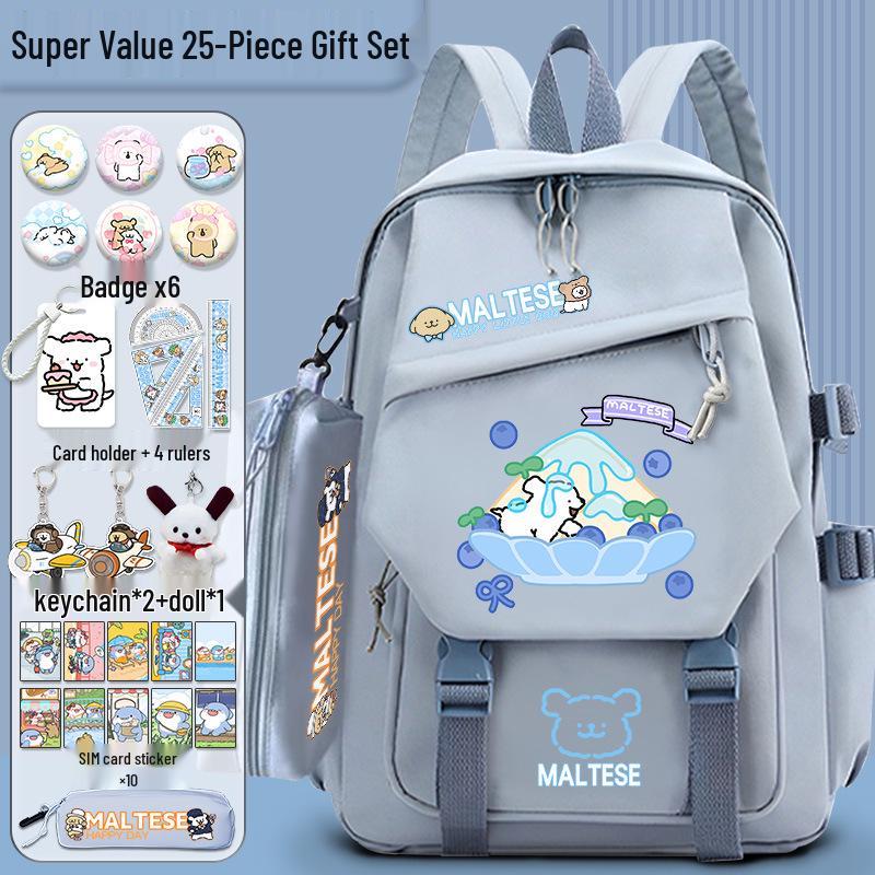 Lively Puppy Girls' Versatile School Backpack - Lightweight, Spacious & Perfect for Travel