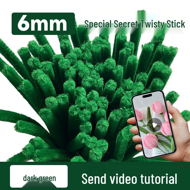 DIY Twisty Stick Bouquet Kit: Complete Chenille Stem Set for Children's Weaving