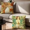Art Alphonse Mucha Pillow Case Office Cushions Suitable For Sofa Car Bedroom Decorative Cushion Cover