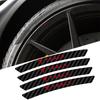 4 pièces Emblèmes de Voiture Jantes de Roue en Fibre de Carbone Autocollants Décoration Auto Pour Model 3 Model S Model X Coil Mod WYE K80 Roadster