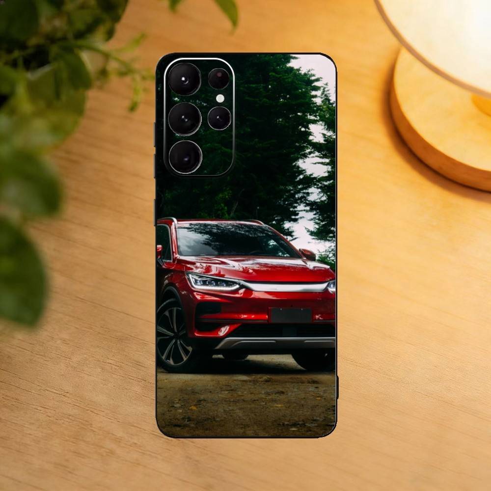 E-Electric Car BYD Phone Case For Samsung S25,S24,S21,S22,S23,S30,Ultra,S20,Plus,Fe,Lite Black Shell
