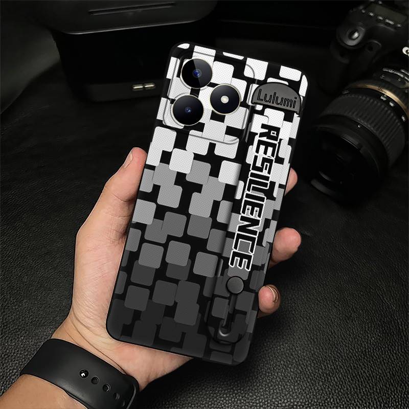 

Противоударный Мягкий чехол Чехол для телефона Для Realme C53/Narzo N53/Note50/C51/C51S Прочный Геометрический Противоударный Грязеотталкивающий Realme C53/Narzo N53/Note