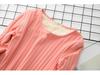 Thick Plus-Size Velvet-Lined Long-Sleeve Ribbed Cotton T-Shirt - Korean Style