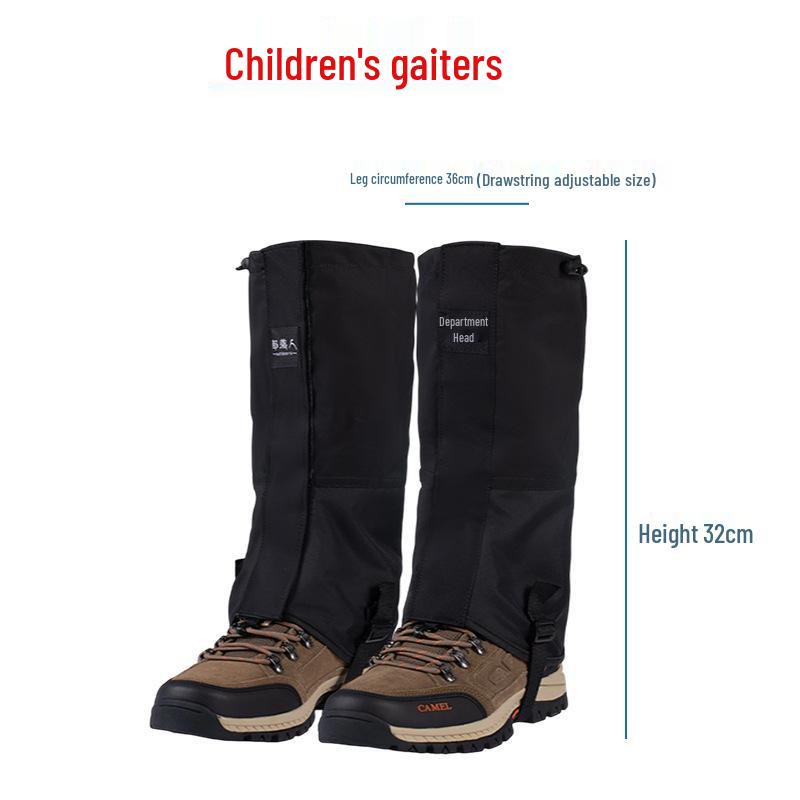 Water-Repellent Outdoor Gaiters: Snowproof, Sandproof & Mudproof Leg Protection for Mountain Climbing