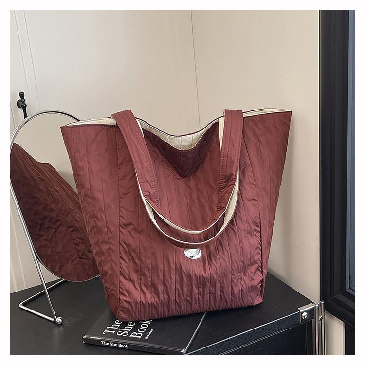 Casual versatile lazy style tote bag new texture Korean student shoulder bag large capacity versatile underarm bag