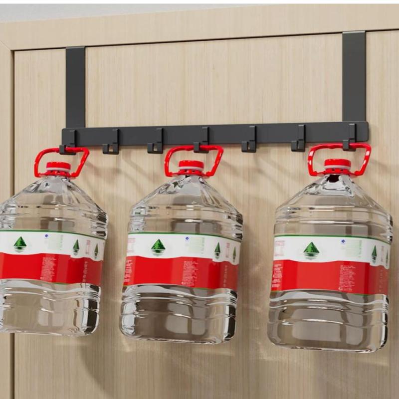 Door Hanger Hook Bedroom Adjustable Aluminum Hook Wall Hook Bathroom Door Hanger Clothes Drill Free