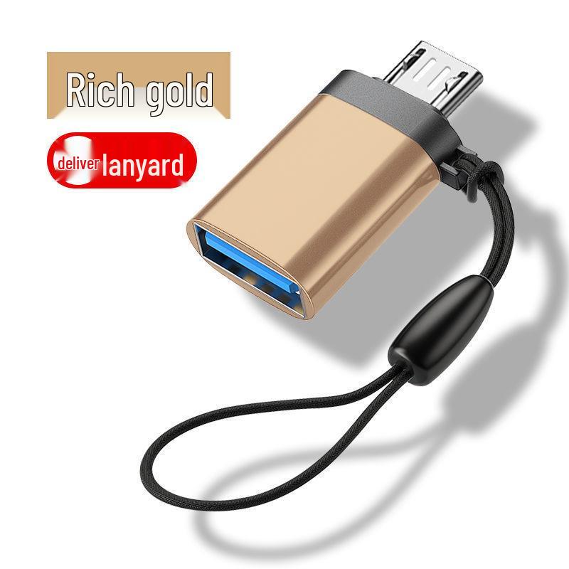 Android 3.0 Two-in-One OTG Adapter: Type-C To USB Multi-function Converter with Lanyard.