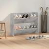 Wall Mounted Shoe Cabinet Concrete Grey 80 X 18 X 60 Cm Engineered Wood