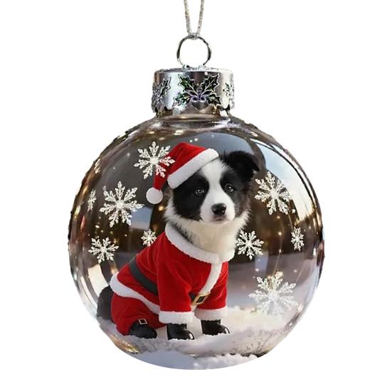 Weihnachtsvogel Acryl Ornamente 2D Kardinäle Tier Baumschmuck Handgefertigt Feiertag