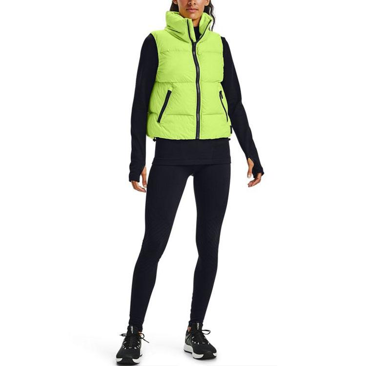 Under Armour Trainingslogo Sport Warm Down Weste Damen Westen Grün 1355834-291